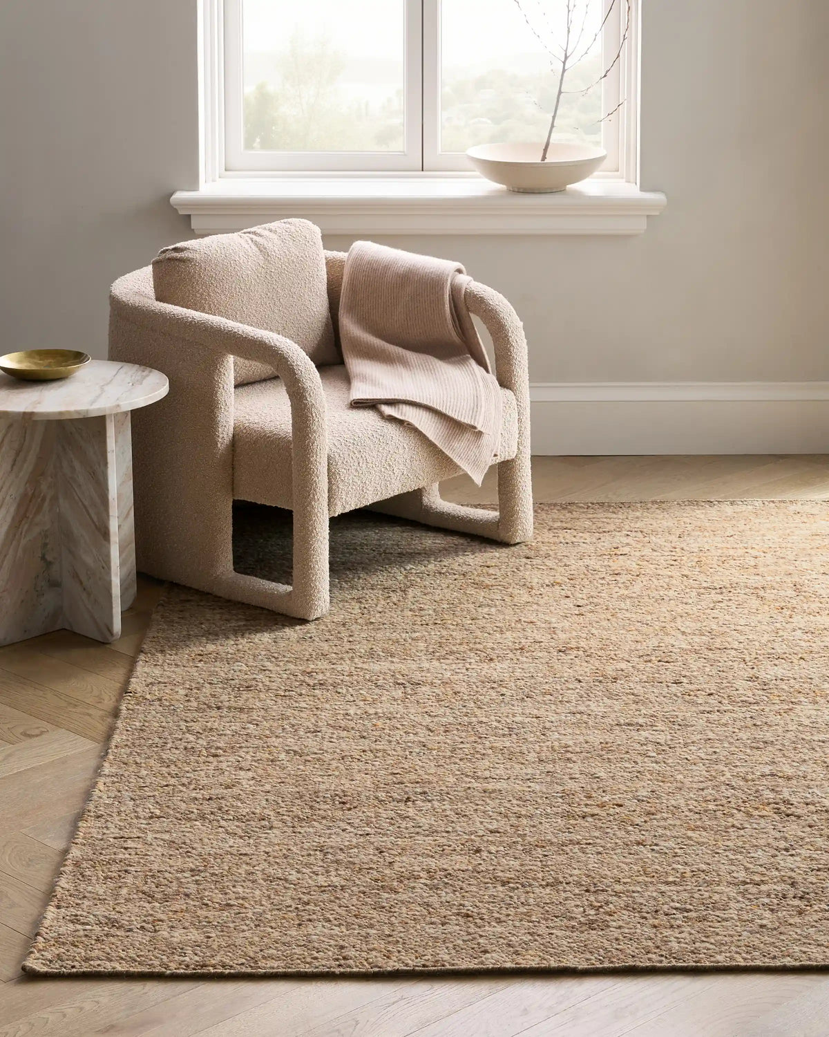 Liam Handwoven Wool Boucle Rug