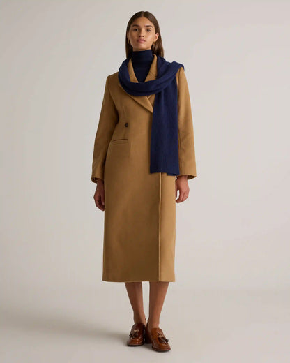 Mongolian Cashmere Ribbed Scarf