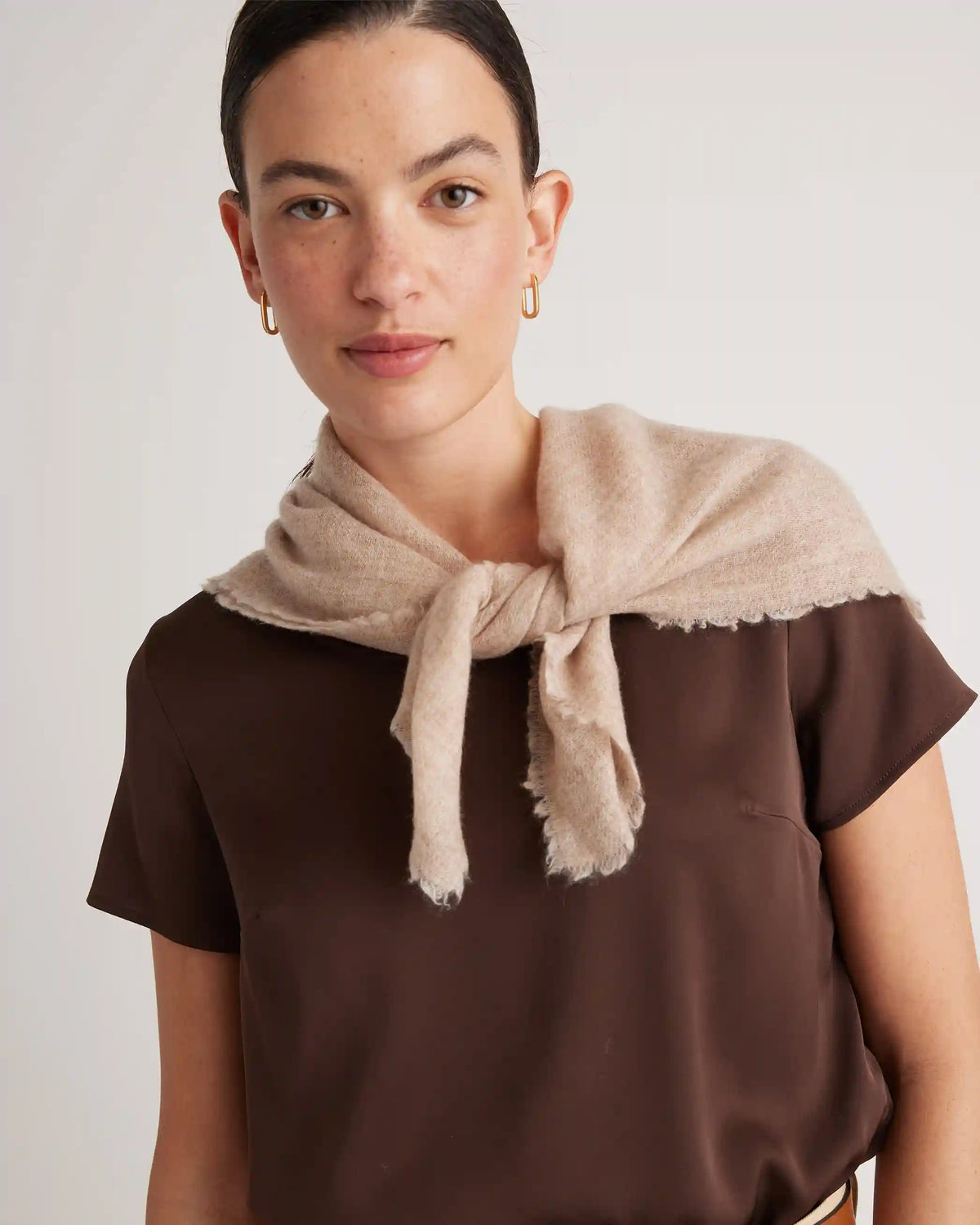 Mongolian Cashmere Square Scarf