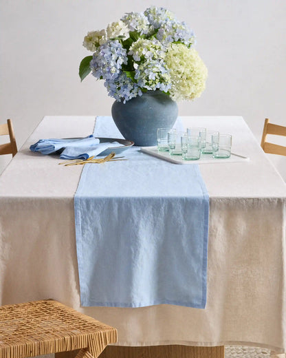 European Linen Table Runner