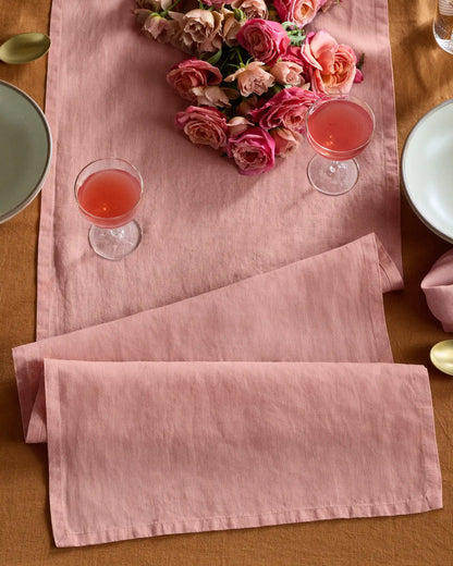 European Linen Table Runner