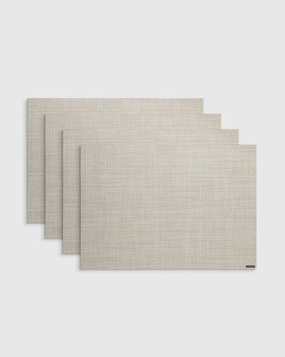 Basketweave Easy-Care Rectangular Placemat, Set of 4 by Chilewich