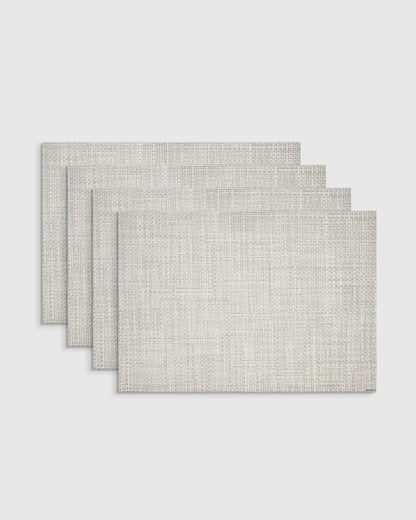 Basketweave Easy-Care Rectangular Placemat, Set of 4 by Chilewich