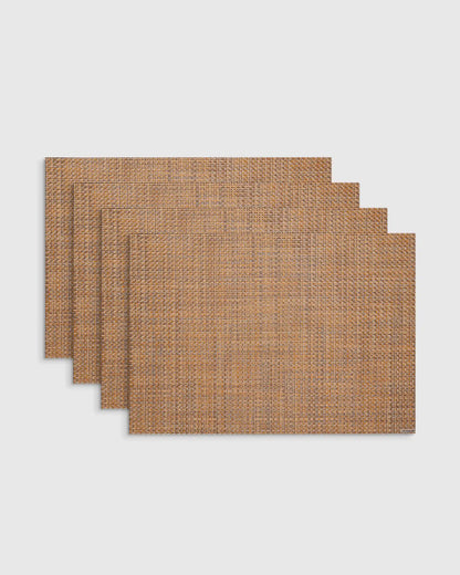 Basketweave Easy-Care Rectangular Placemat, Set of 4 by Chilewich