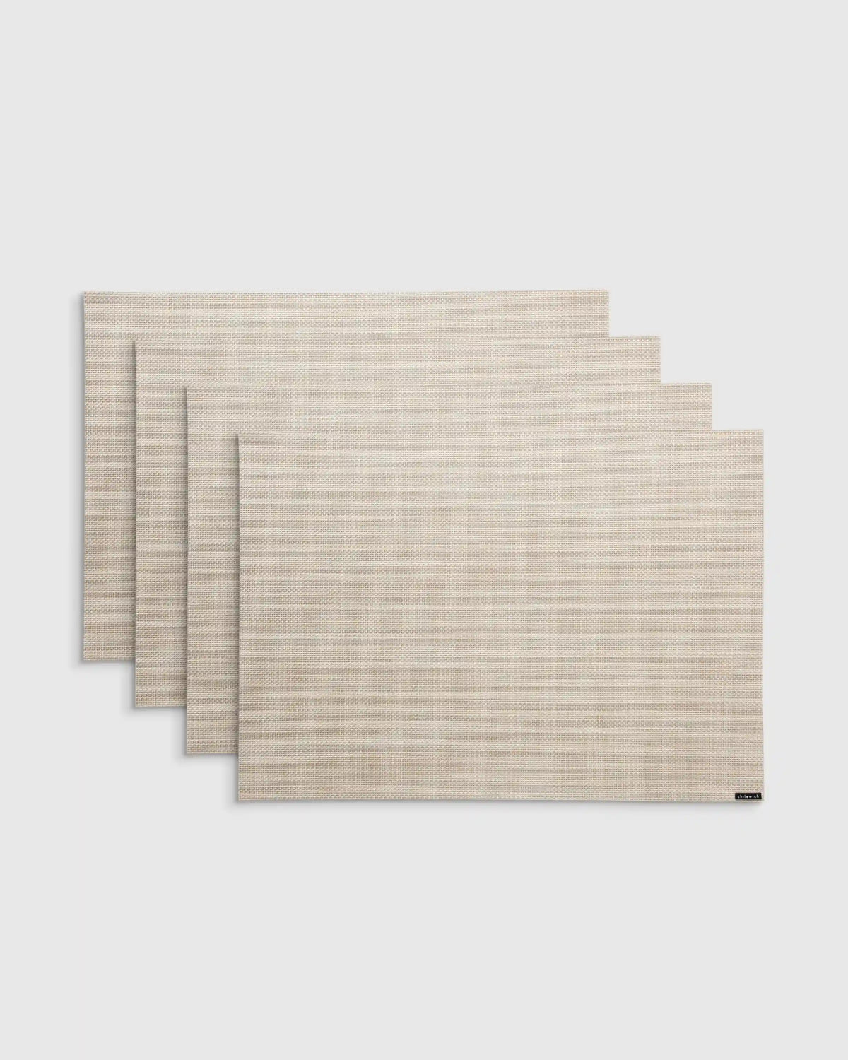Mini Basketweave Easy-Care Rectangular Placemat, Set of 4 by Chilewich