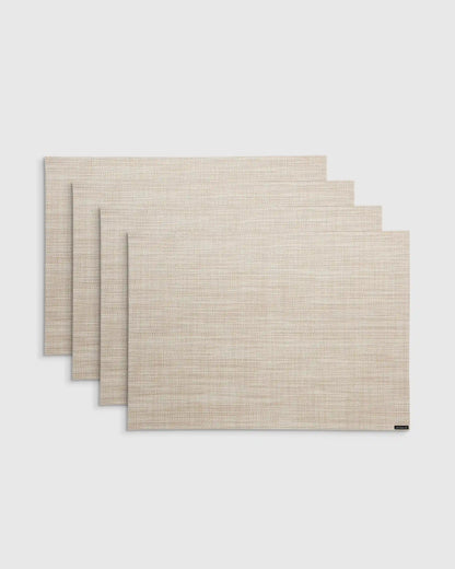 Mini Basketweave Easy-Care Rectangular Placemat, Set of 4 by Chilewich