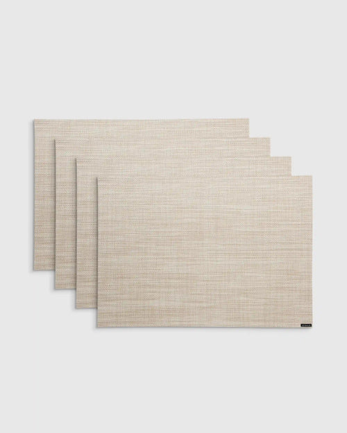 Mini Basketweave Easy-Care Rectangular Placemat, Set of 4 by Chilewich