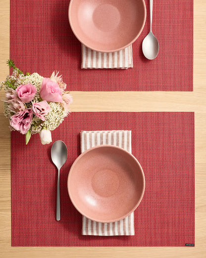 Mini Basketweave Easy-Care Rectangular Placemat, Set of 4 by Chilewich