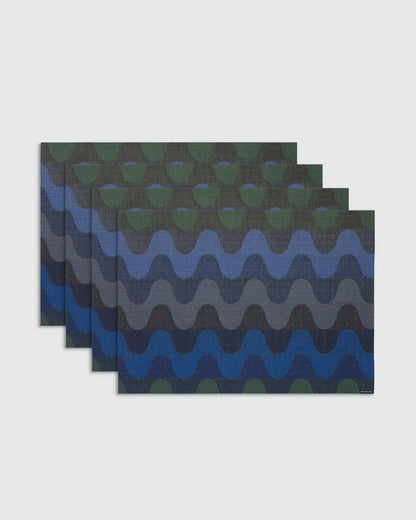 Wiggle Easy-Care Rectangular Placemat, Set of 4 by Chilewich