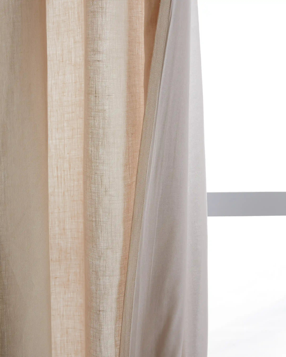 European Linen Curtain - Single Panel