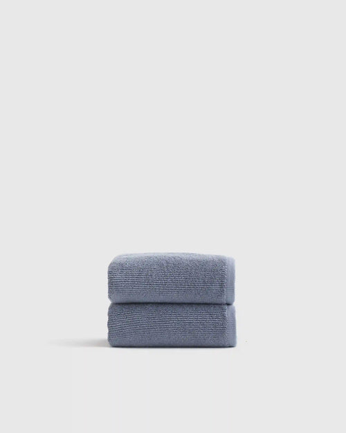 Turkish Ribbed Quick Dry Hand Towel (Set of 2)