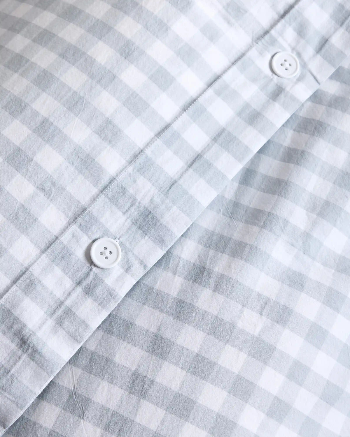 Organic Crisp Percale Gingham Deluxe Bedding Bundle