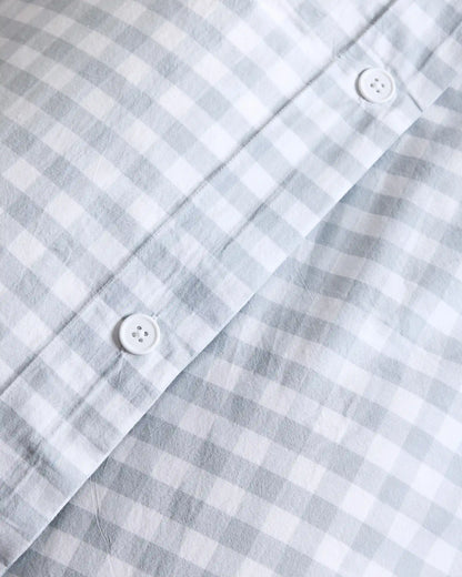 Organic Crisp Percale Gingham Deluxe Bedding Bundle