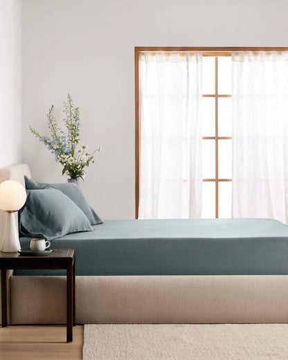 European Linen Fitted Sheet Set