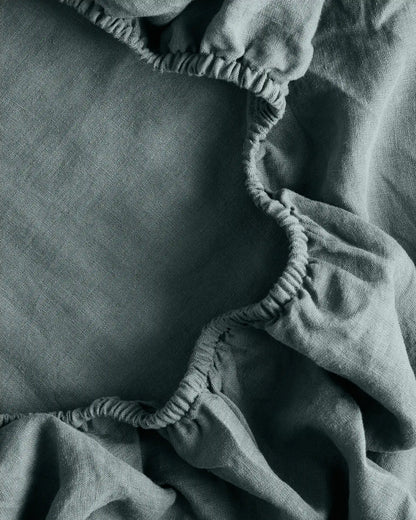 European Linen Fitted Sheet Set