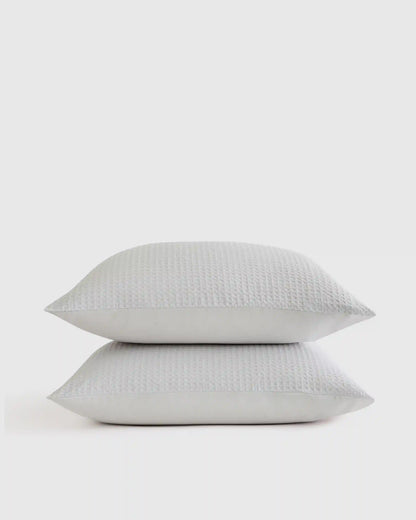 Organic Luxe Honeycomb Sham Set
