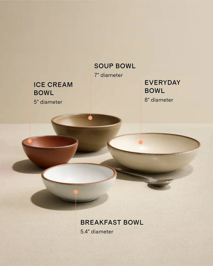 Ice Cream Bowl, Set of 4 by East Fork