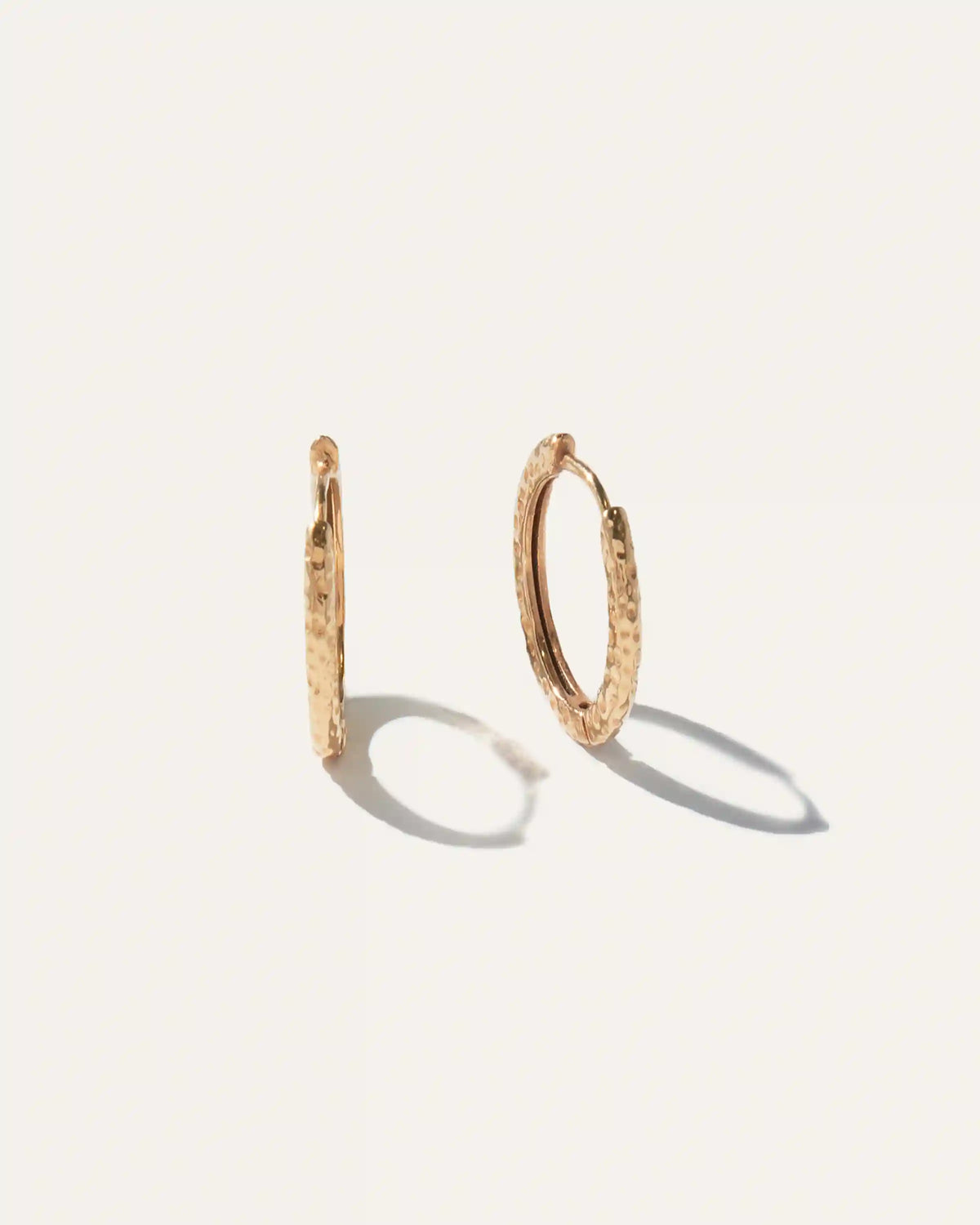 Hammered Nina Small Hoops
