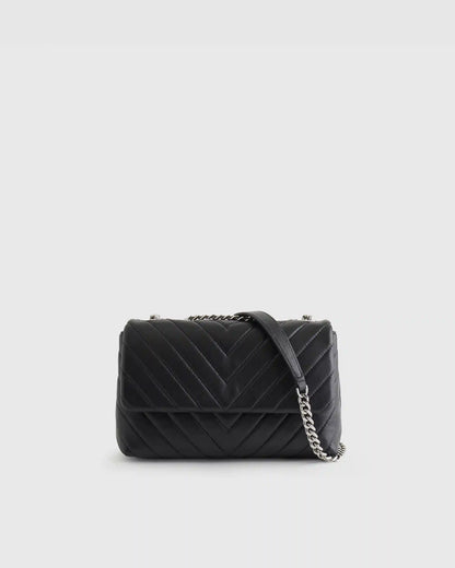 Italian Leather Quilted Convertible Crossbody