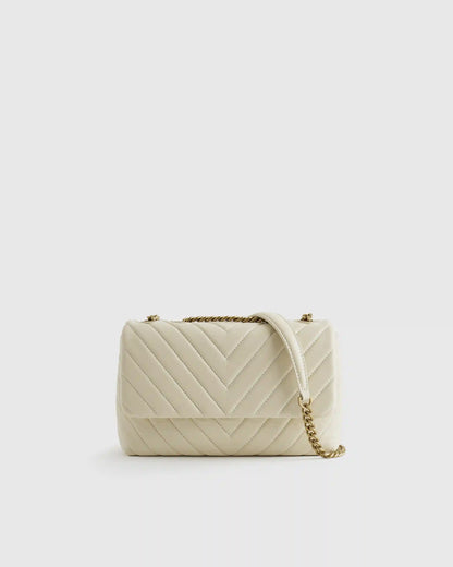 Italian Leather Quilted Convertible Crossbody