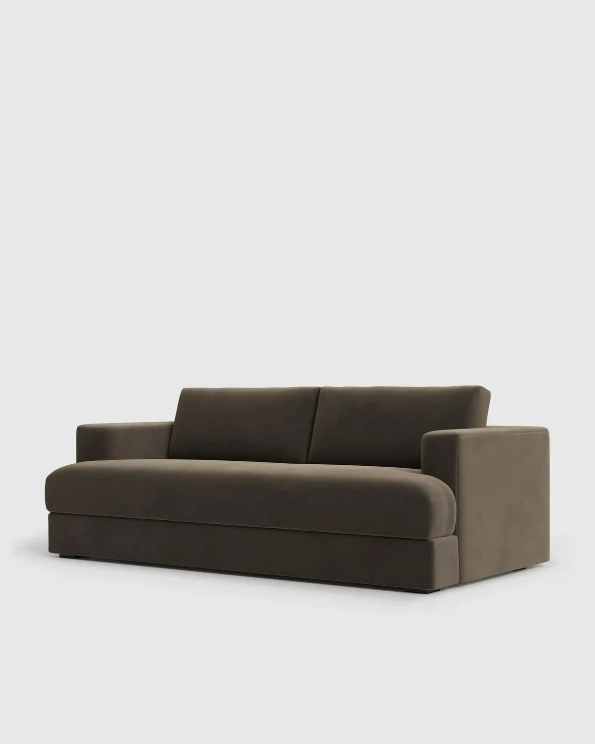 Sierra Curved Arm Sofa in Performance Velvet