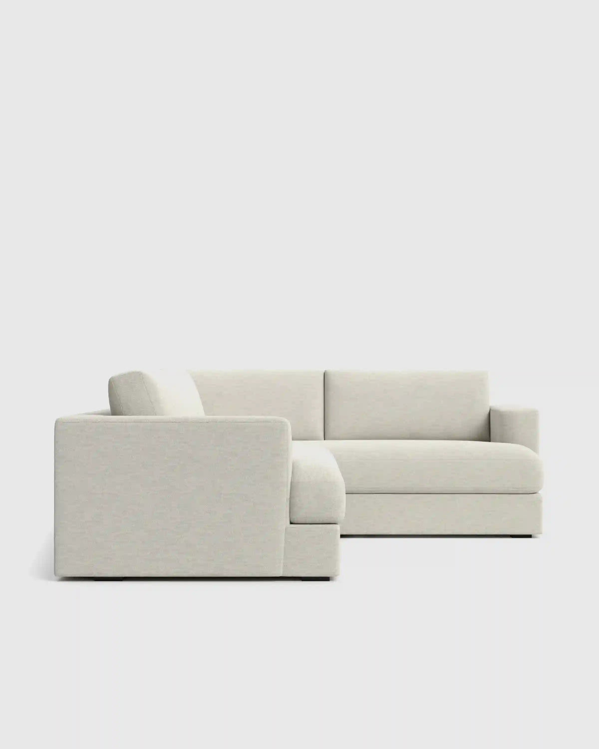Sierra Curved Arm L Sectional in Performance Basketweave