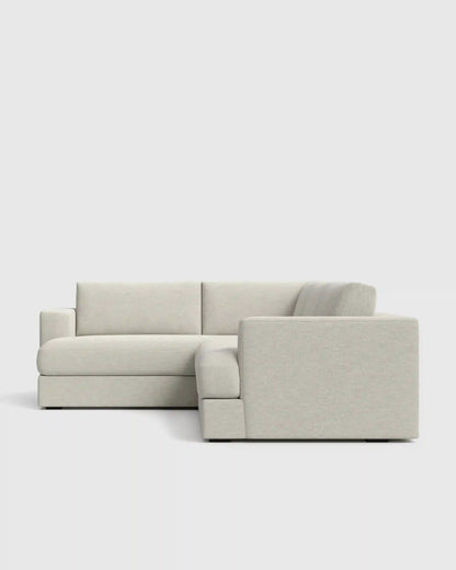 Sierra Curved Arm L Sectional in Performance Basketweave