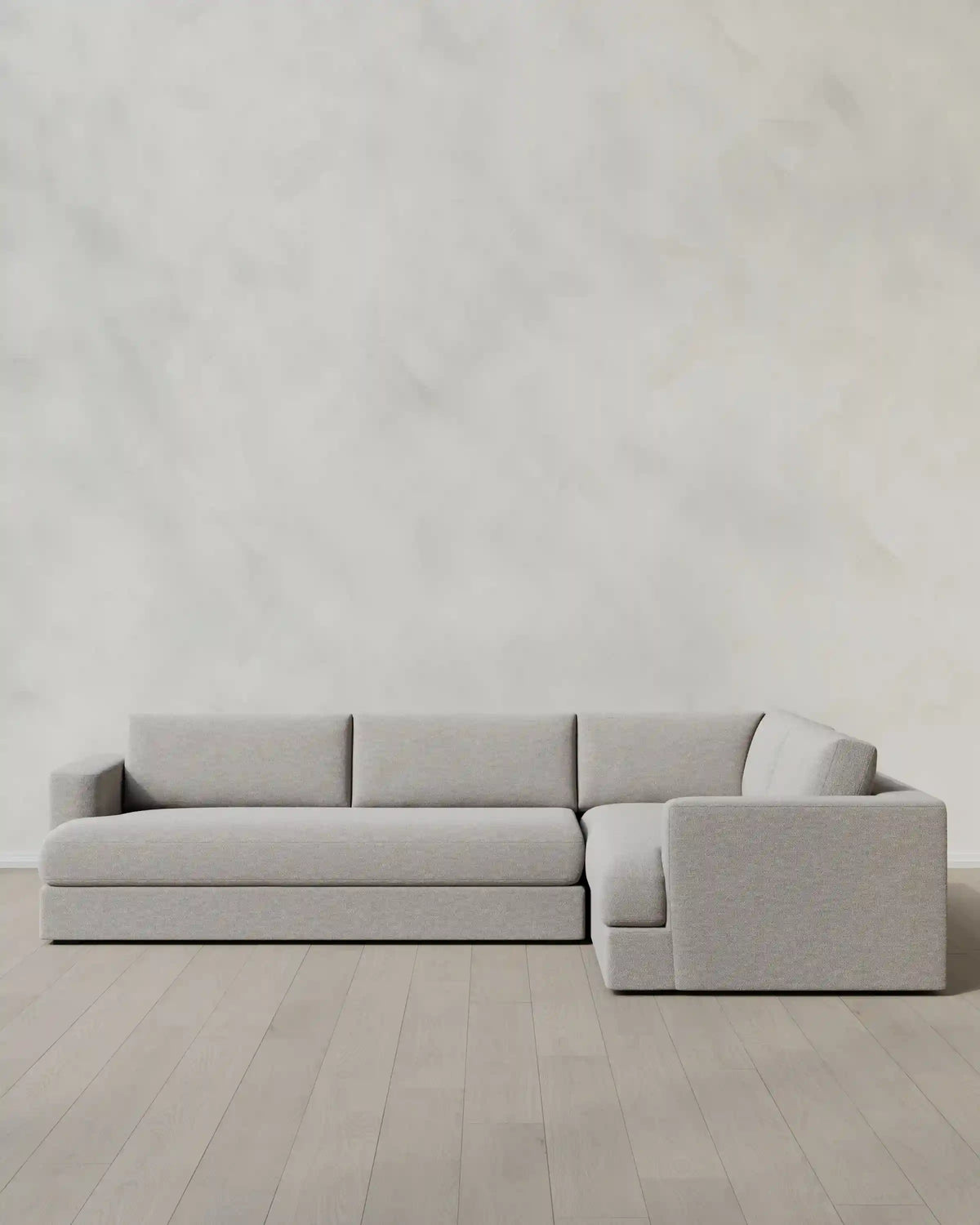 Sierra Curved Arm L Sectional in Performance Basketweave