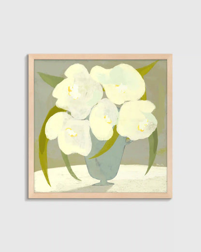 Vase with White Flowers by Marco Marella