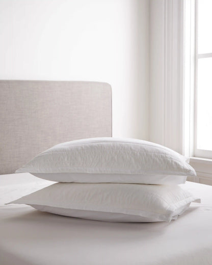 Organic Cotton Stripe Stitch Quilted Sham Set