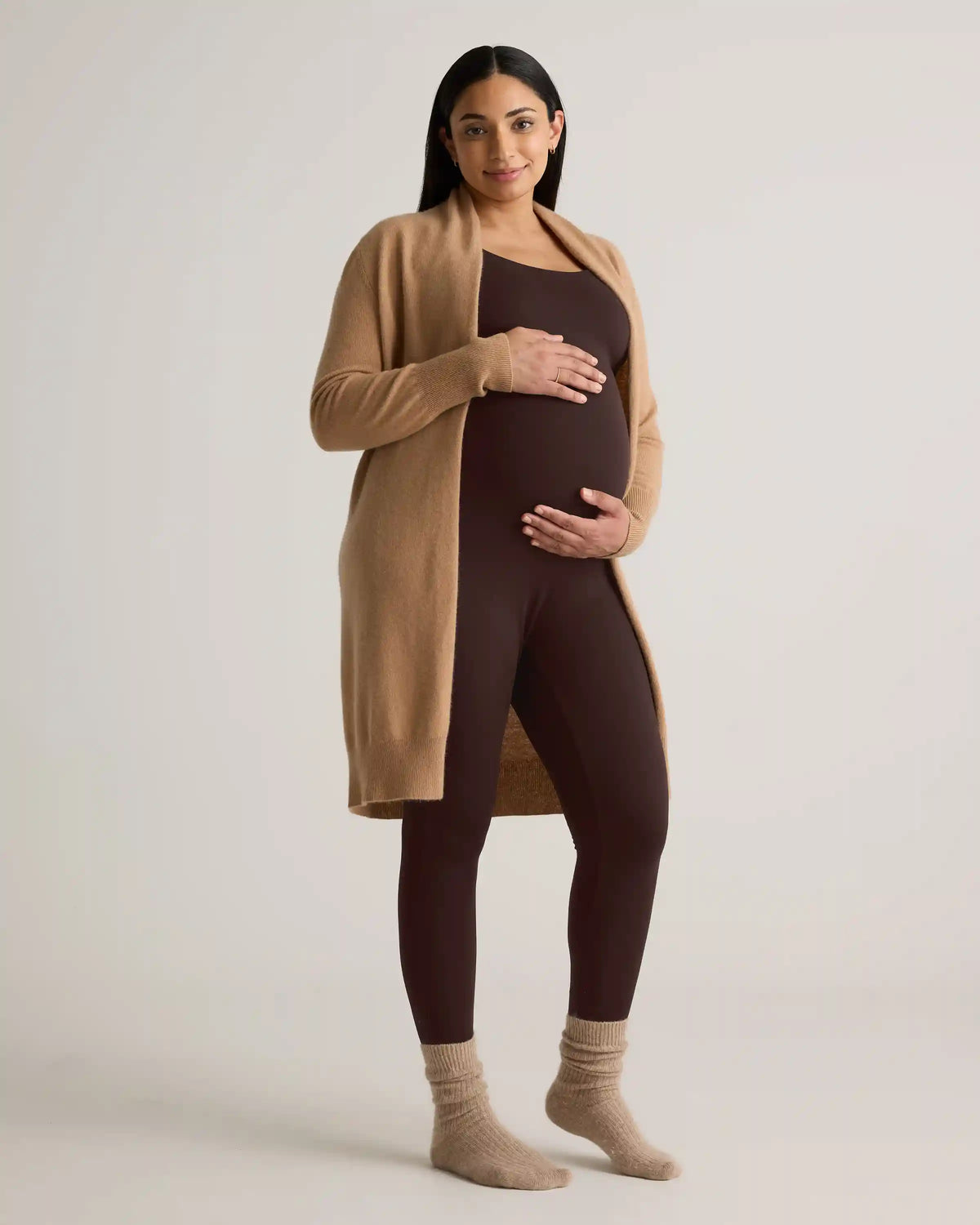 Recycled Knit Maternity Tank Unitard
