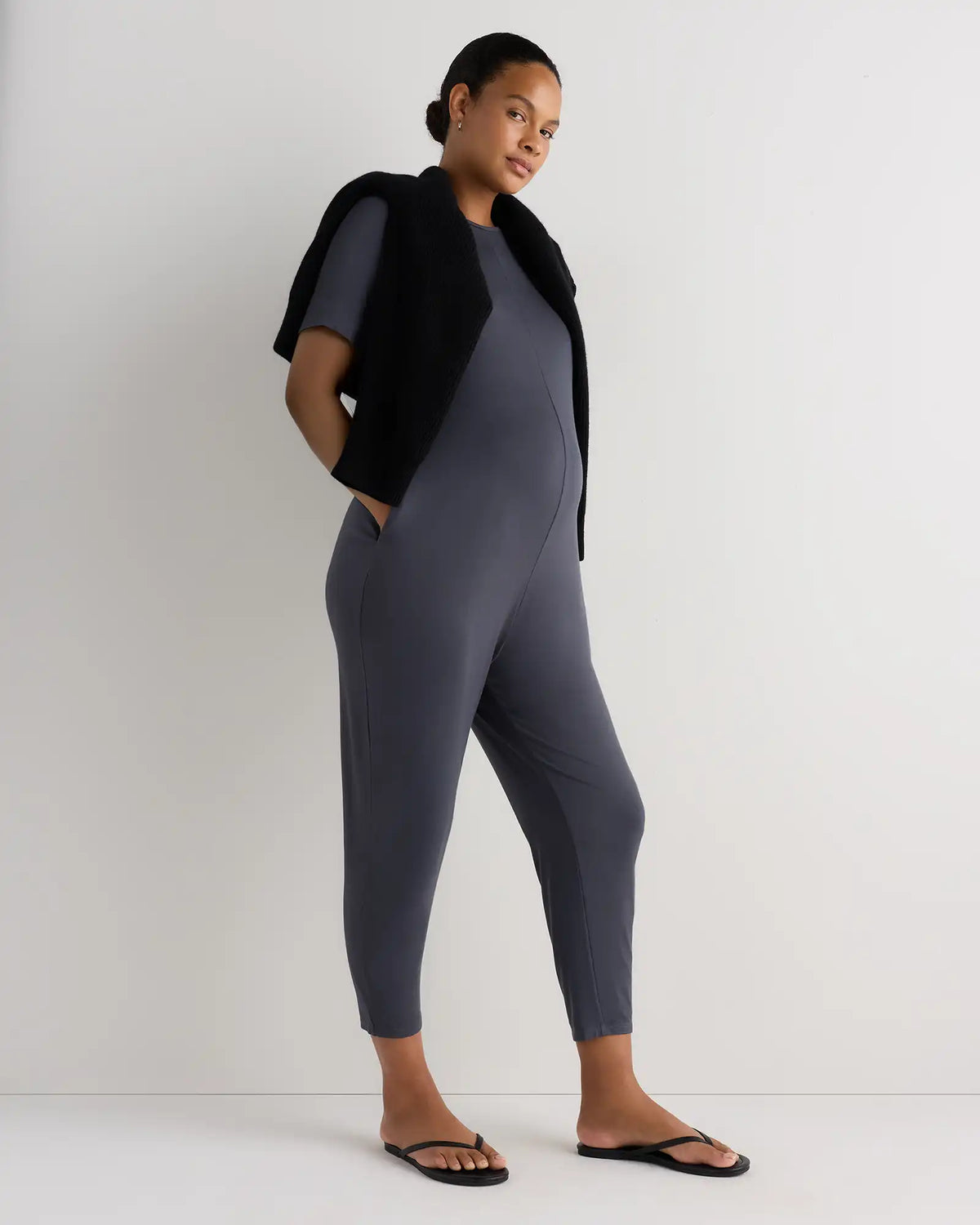 Bamboo Jersey Maternity Everyday Jumpsuit