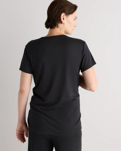 Cotton Modal Maternity Crew Neck Tee (2-pack)