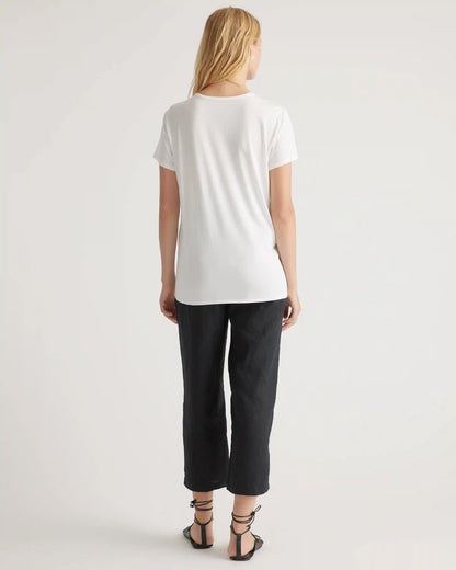 Cotton Modal Maternity Crew Neck Tee (2-pack)