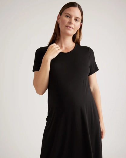 Bamboo Jersey Maternity & Nursing T-Shirt Dress