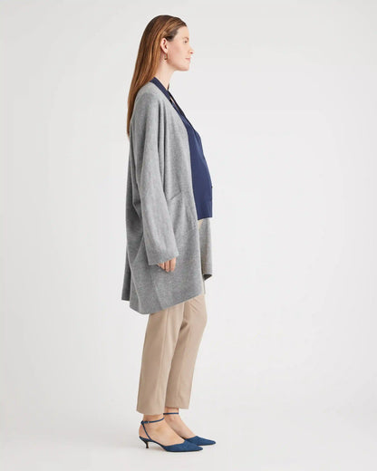 Mongolian Cashmere Maternity & Nursing Cocoon Cardigan