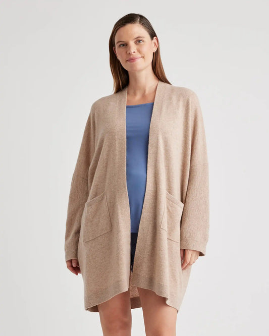 Mongolian Cashmere Maternity & Nursing Cocoon Cardigan