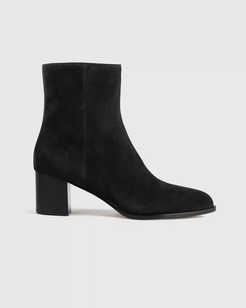 Italian Leather Heeled Ankle Boot