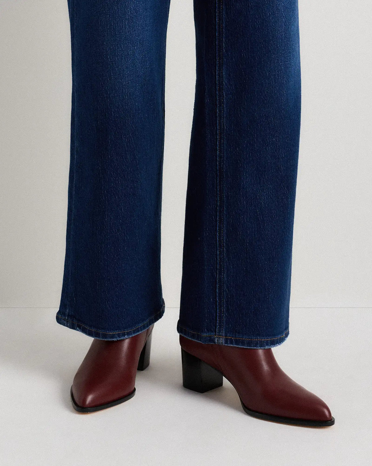 Italian Leather Heeled Ankle Boot