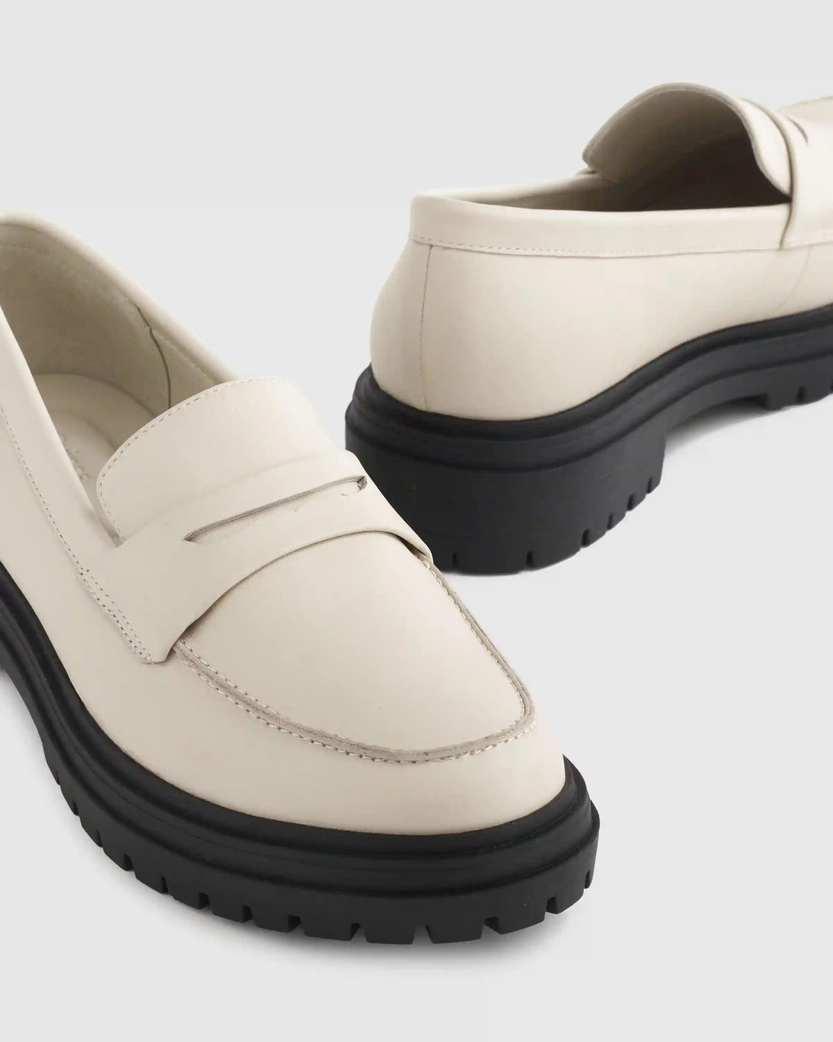 Italian Leather Lug Sole Loafer