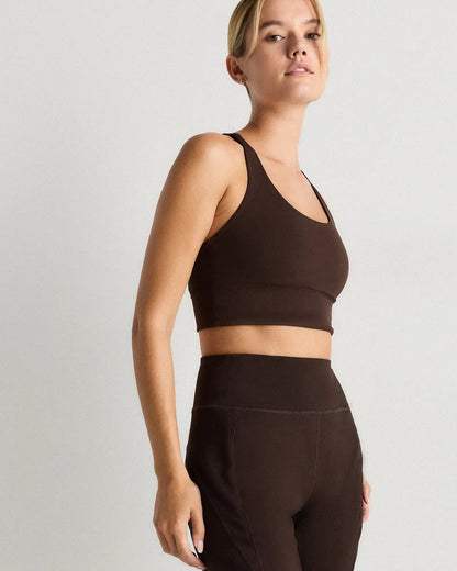 Power-Up Long Line Strappy Sports Bra