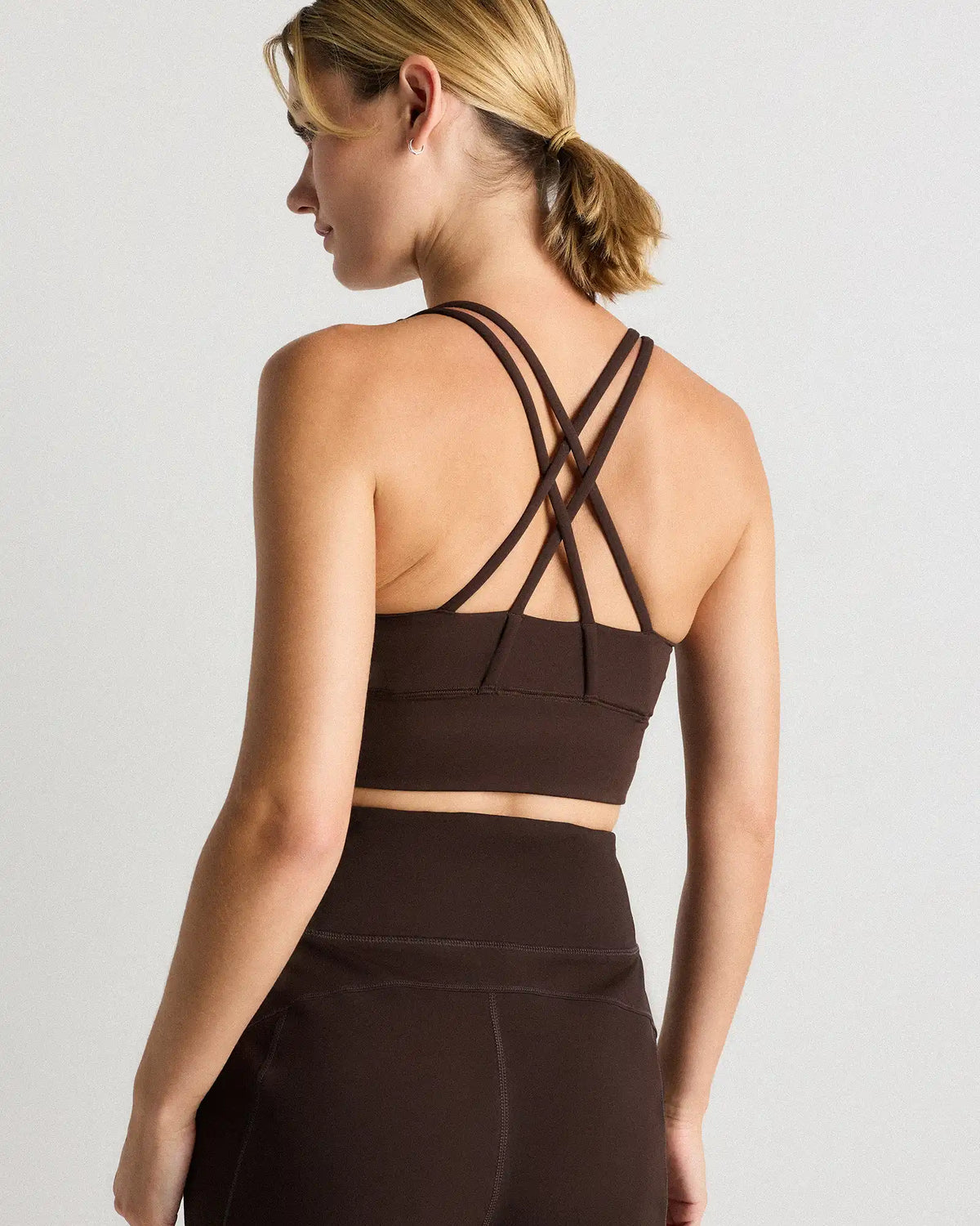 Power-Up Long Line Strappy Sports Bra