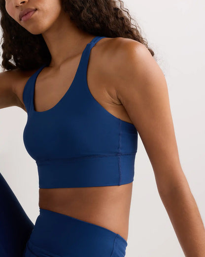 Power-Up Long Line Strappy Sports Bra
