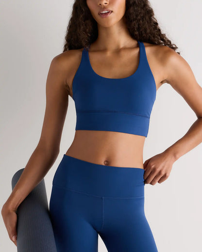 Power-Up Long Line Strappy Sports Bra