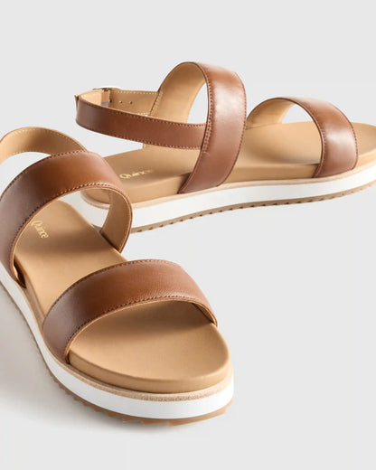 Italian Leather Platform Sandal