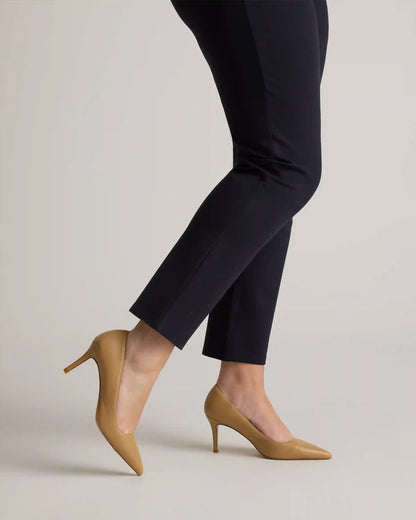 Italian Leather 75mm Pointy Toe Pump