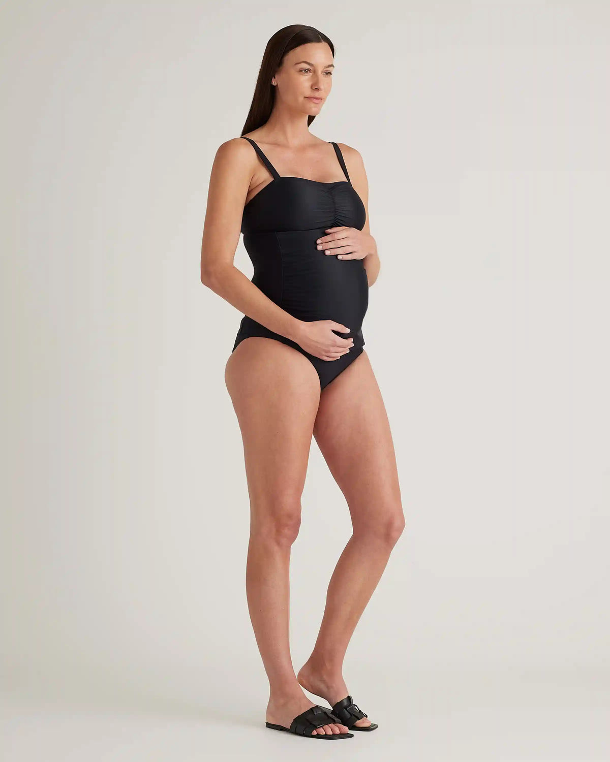 Italian Maternity Two-Piece Tankini Swimsuit