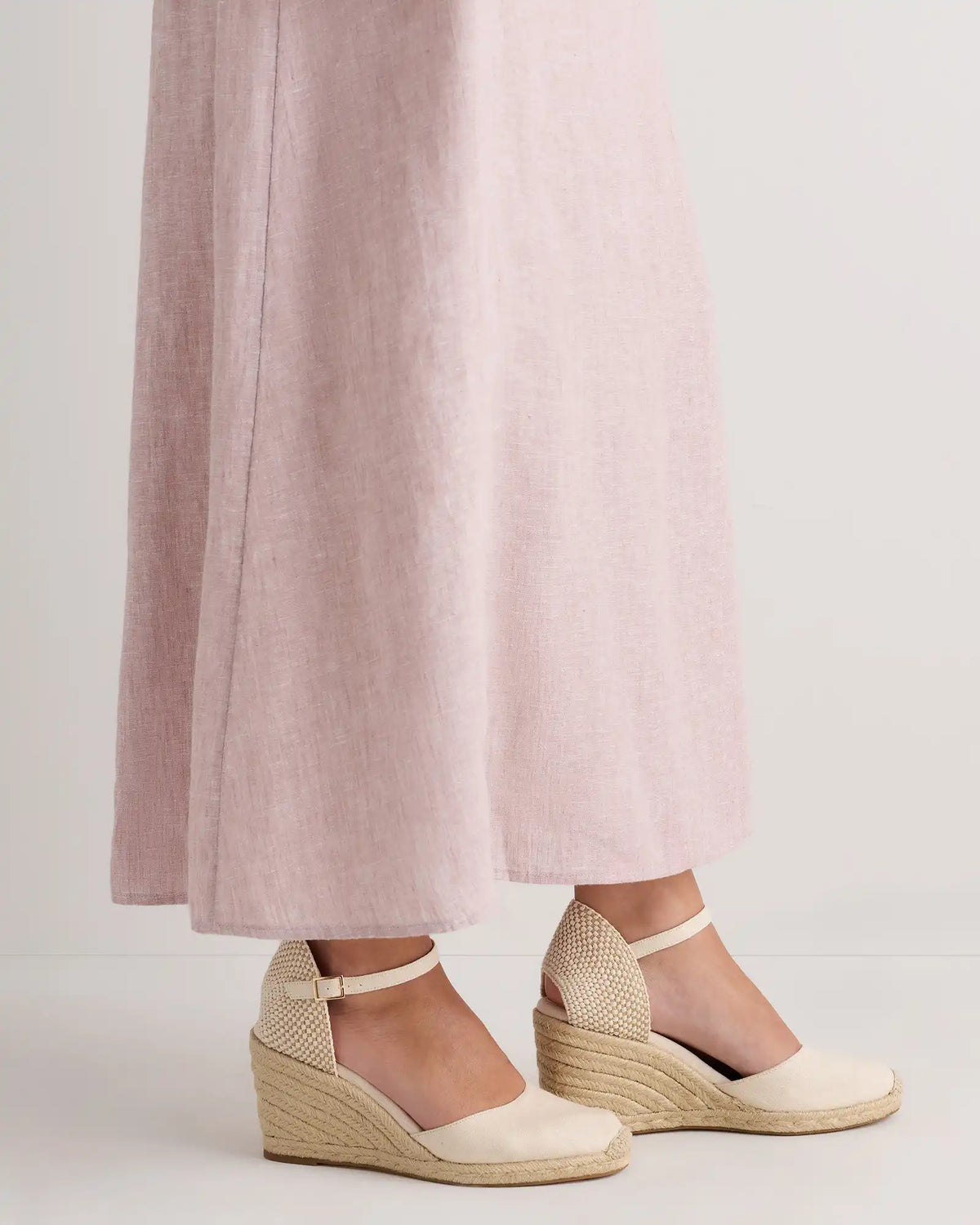 Canvas Espadrille Wedge Sandal