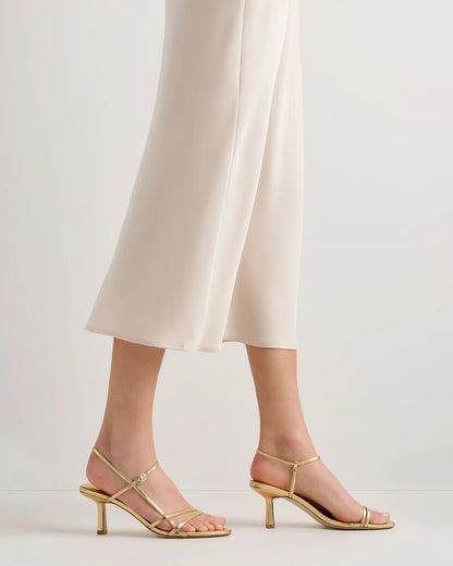 Italian Leather 70mm Strappy Heel