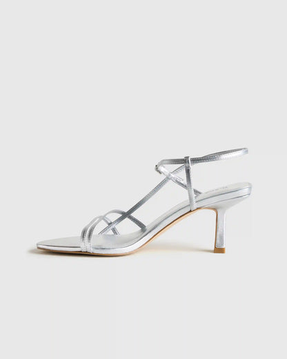 Italian Leather 70mm Strappy Heel
